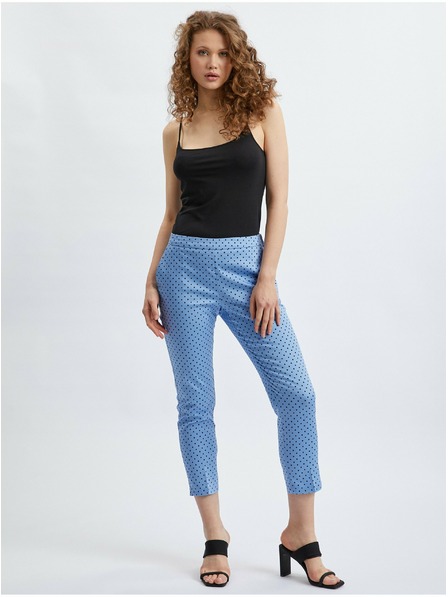 Orsay ORSAY kék pöttyös háromnegyedes női nadrág