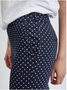 Orsay ORSAY sötétkék pöttyös háromnegyedes női nadrág