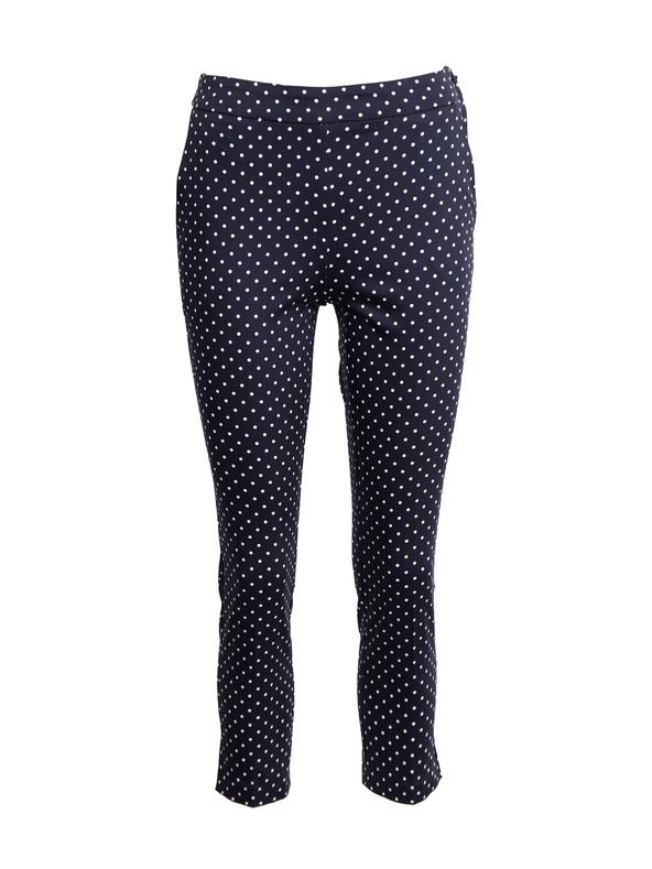 Orsay ORSAY sötétkék pöttyös háromnegyedes női nadrág