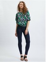 Orsay ORSAY fekete-zöld virágmintás női blúz