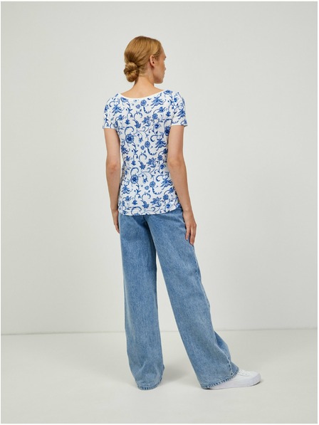 Orsay ORSAY kék-fehér mintás póló