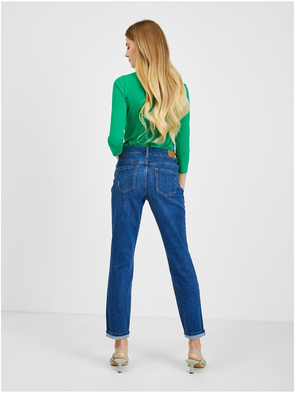 Orsay ORSAY sötétkék boyfriend női farmer