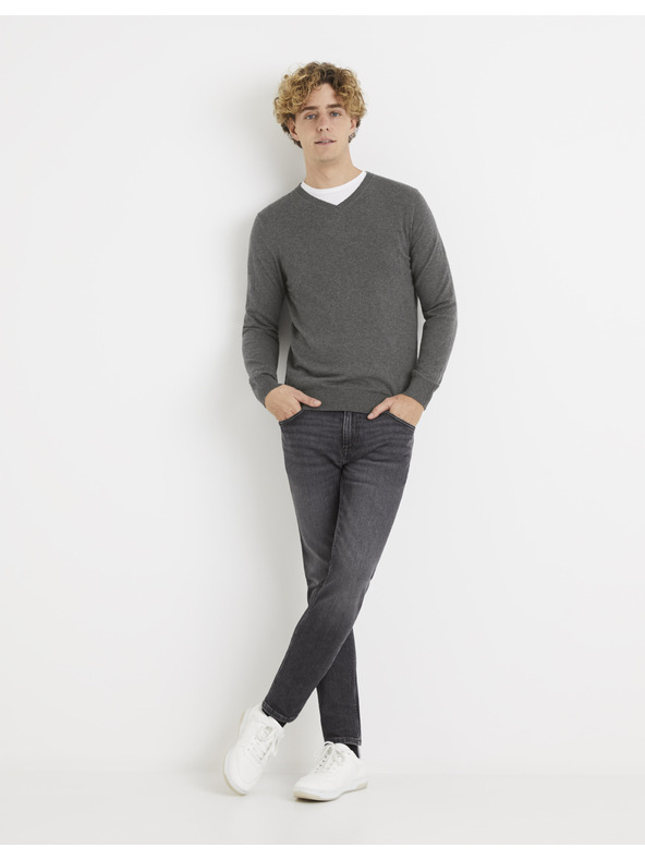 Celio Celio Veviflex szürke pulóver