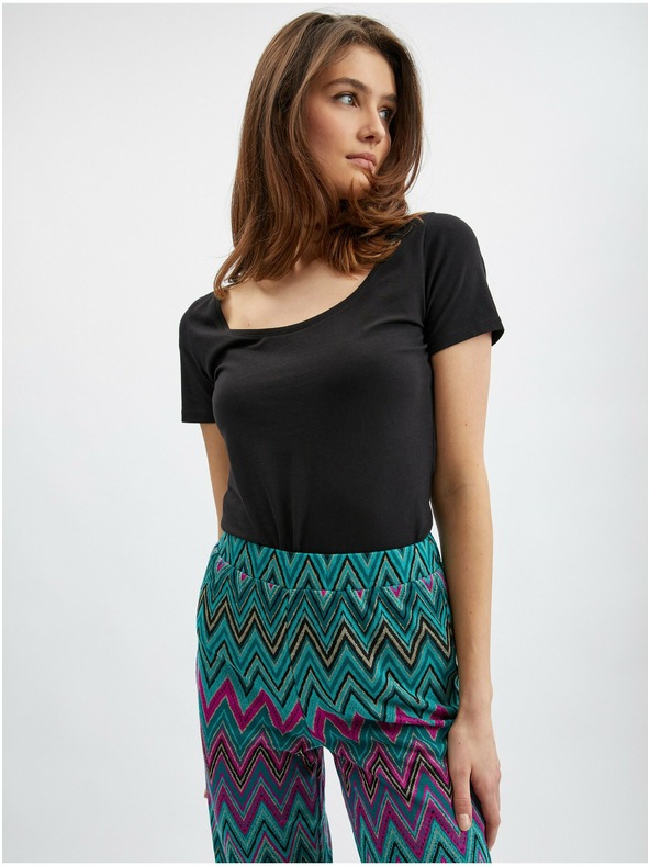 Orsay ORSAY rózsaszín-zöld női mintás nadrág