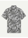 Celio Fehér és fekete színű, mintás férfi ing Celio Daprinti