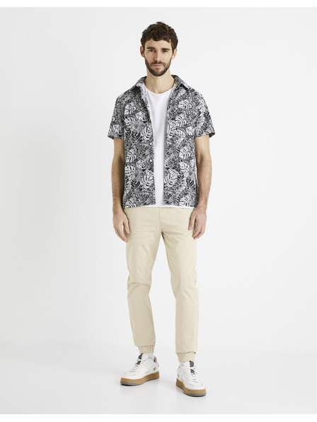 Celio Fehér és fekete színű, mintás férfi ing Celio Daprinti