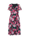 Orsay ORSAY fekete-rózsaszín virágmintás női ruha