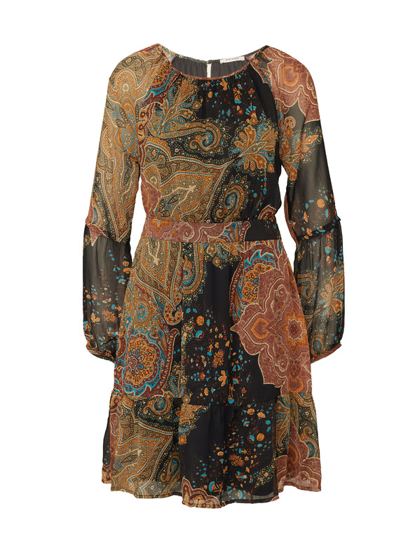 Orsay ORSAY fekete-barna mintás női ruha