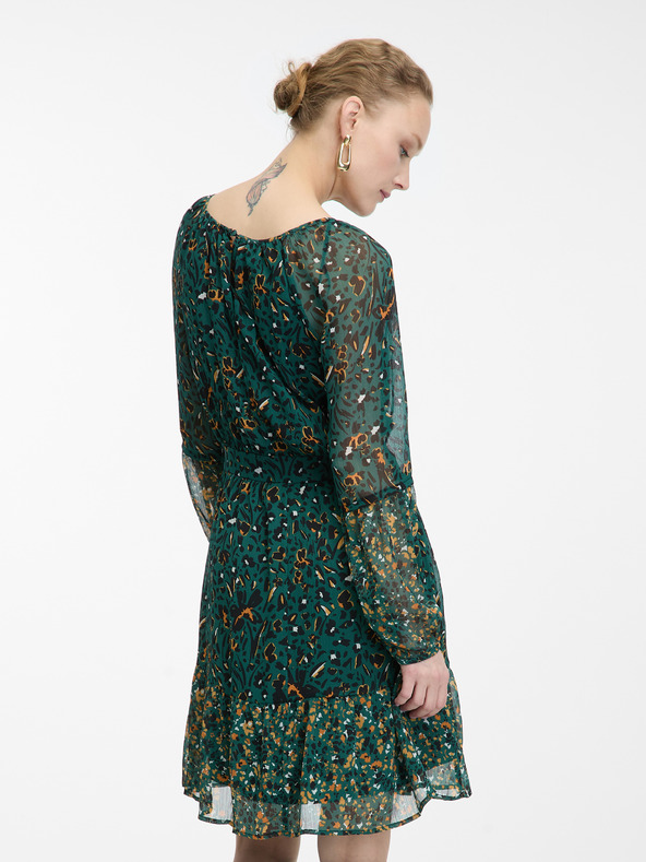 Orsay ORSAY petróleumzöld mintás női ruha