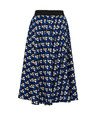 Orsay ORSAY sötétkék plisszírozott mintás női szoknya