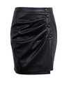 Orsay ORSAY fekete műbőr női szoknya