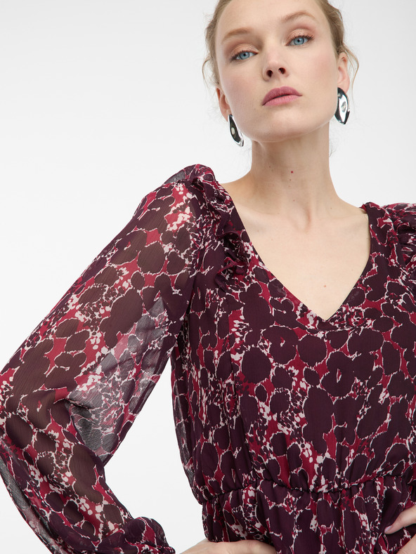 Orsay ORSAY borszínű mintás női ruha