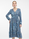 Orsay ORSAY kék mintás női midiruha