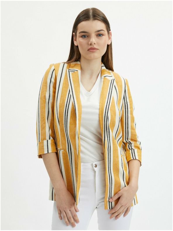 Orsay ORSAY narancssárga női csíkos vászonkabát