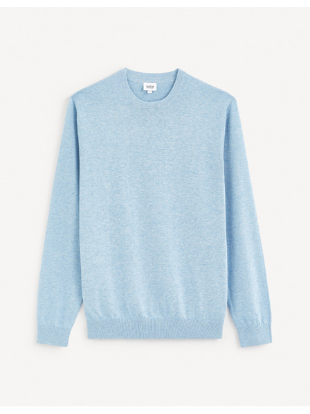 Celio Világoskék férfi basic pulóver Celio Decoton