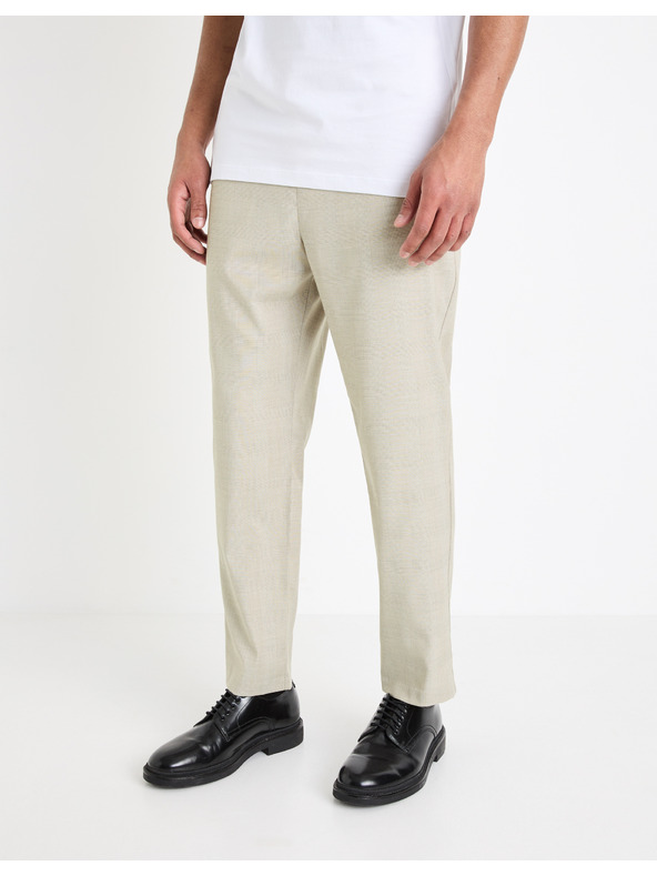 Celio Krémszínű férfi nadrág Celio Gocarre