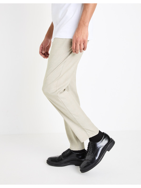 Celio Krémszínű férfi nadrág Celio Gocarre