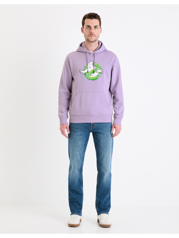 Celio Világoslila férfi Celio Ghostbusters pulóver