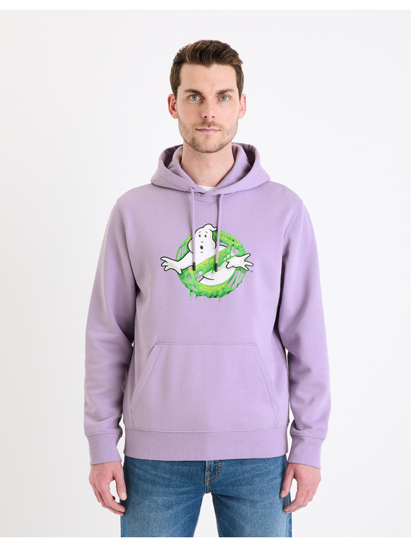 Celio Világoslila férfi Celio Ghostbusters pulóver