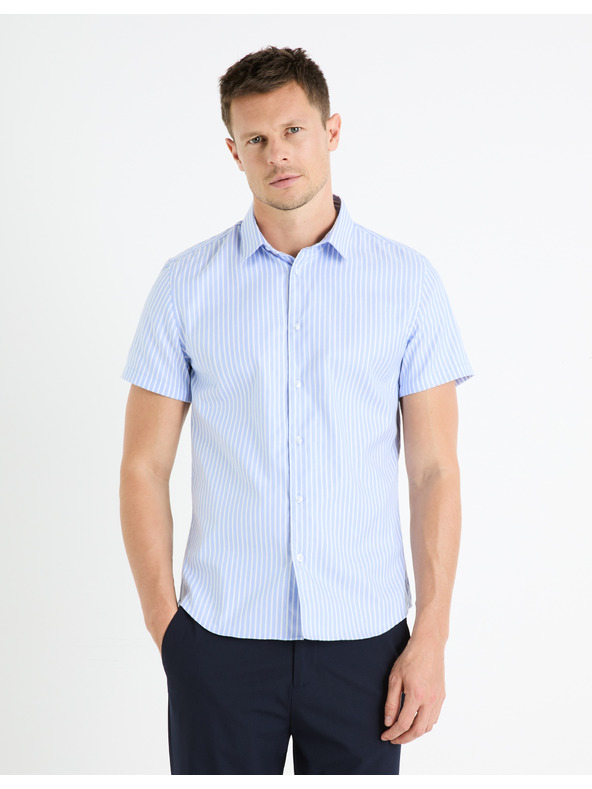 Celio Világoskék férfi csíkos ing Celio Fasanuremc
