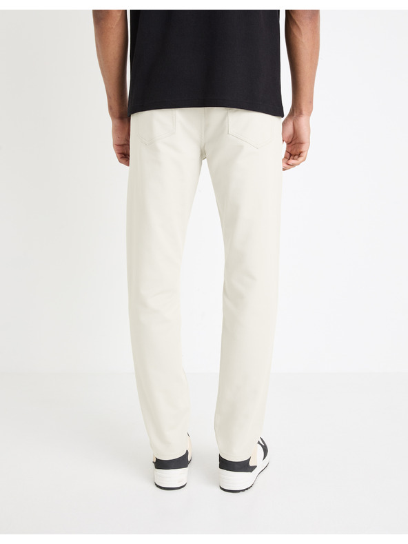 Celio Krémszínű férfi nadrág Celio Gofive