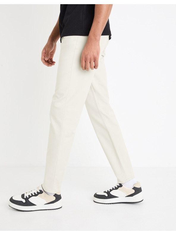 Celio Krémszínű férfi nadrág Celio Gofive