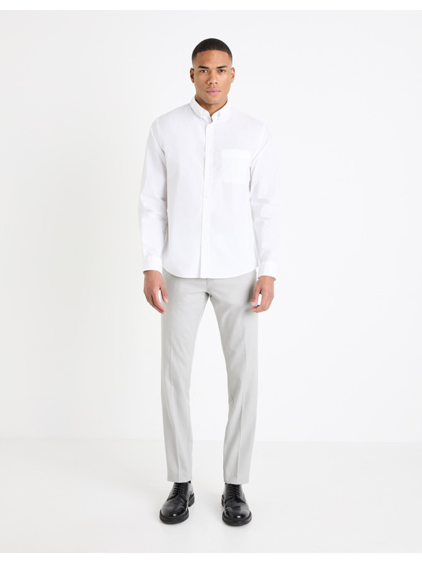 Celio Világosszürke férfi chino nadrág Celio Gosi