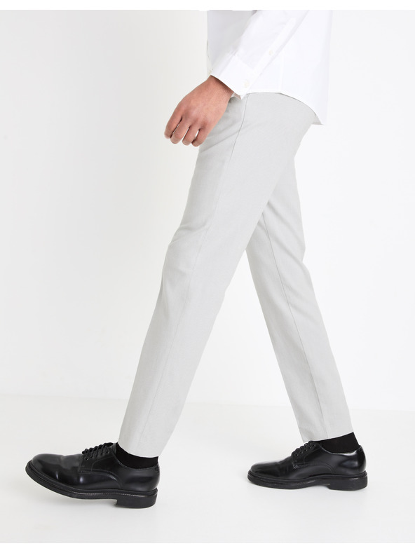 Celio Világosszürke férfi chino nadrág Celio Gosi