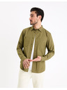 Celio Khaki színű férfi póló Celio Gagusti2