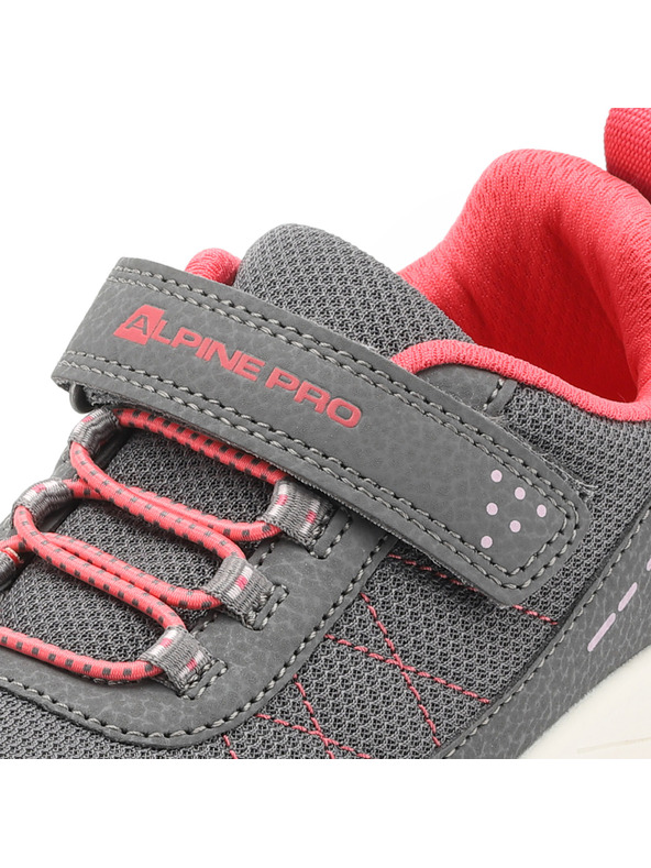 ALPINE PRO Rózsaszín és szürke gyermek outdoor tornacipő ALPINE PRO MORELO