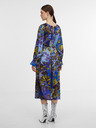 Orsay ORSAY kék női mintás szatén midi ruha