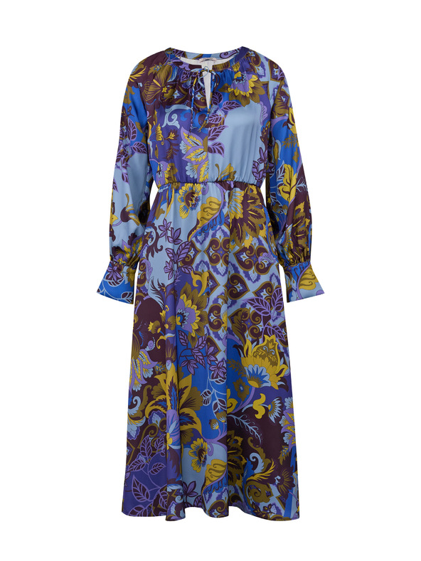 Orsay ORSAY kék női mintás szatén midi ruha