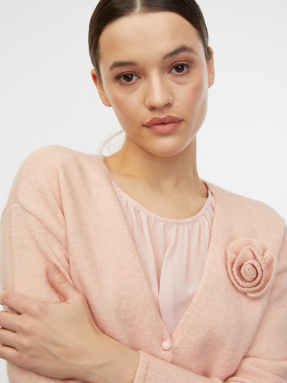 Orsay ORSAY sárgabarack színű gyapjú kardigán