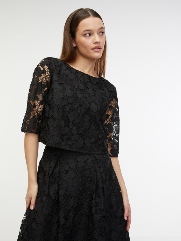 Orsay ORSAY fekete női csipkés midi szoknya