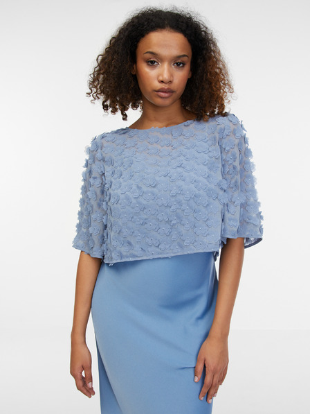 Orsay ORSAY világos kék női virágmintás blúz