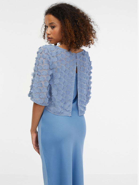 Orsay ORSAY világos kék női virágmintás blúz