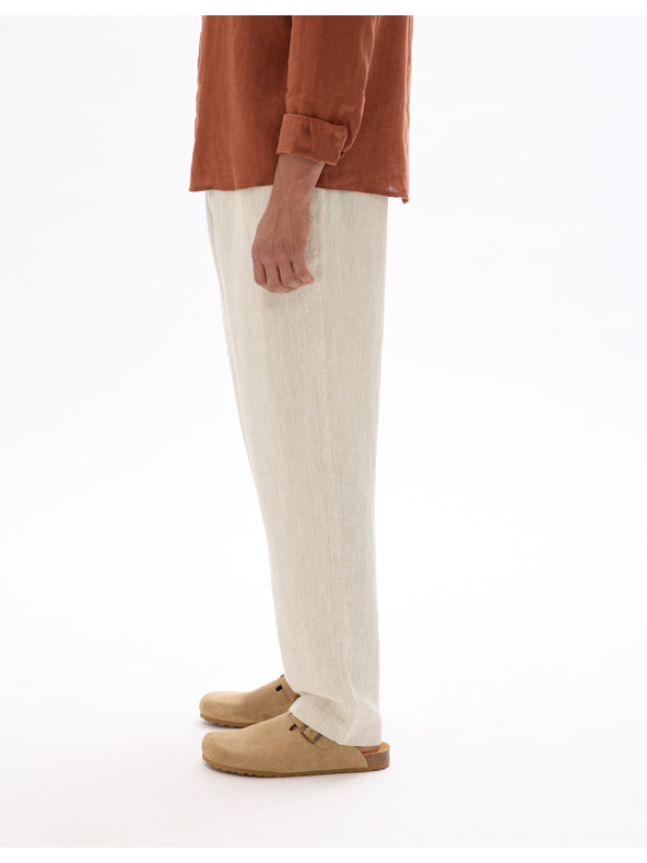 Celio Bézs Férfi vászonnadrág Celio Dolinus