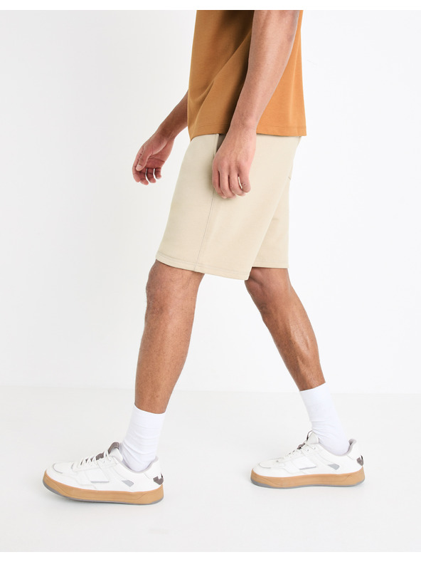 Celio Bézs színű férfi melegítőnadrág Celio Toshort