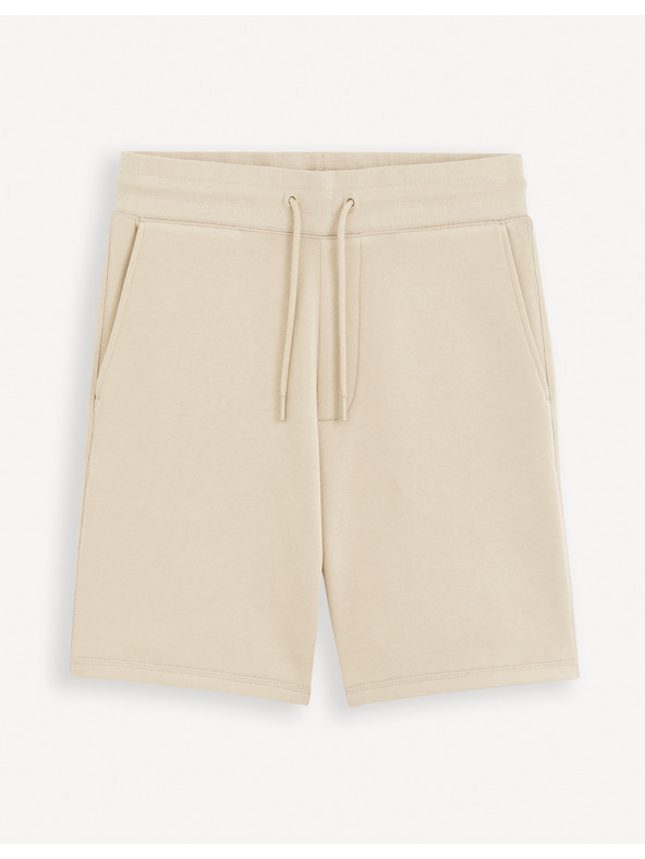 Celio Bézs színű férfi melegítőnadrág Celio Toshort