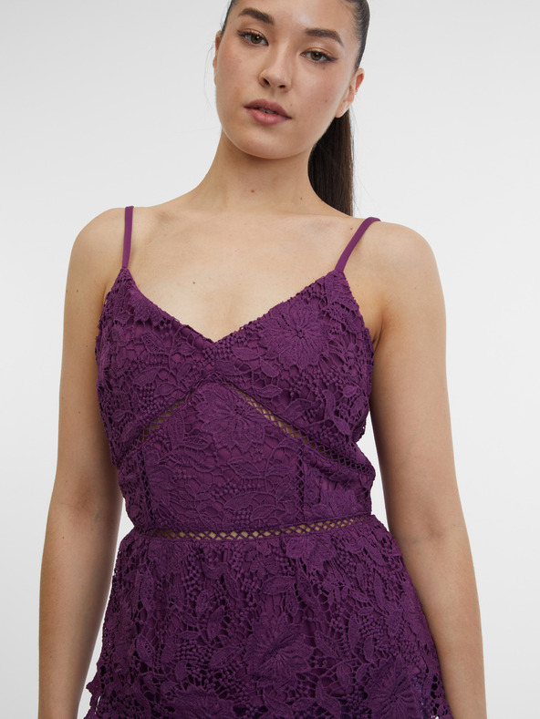 Orsay ORSAY lila női csipke top