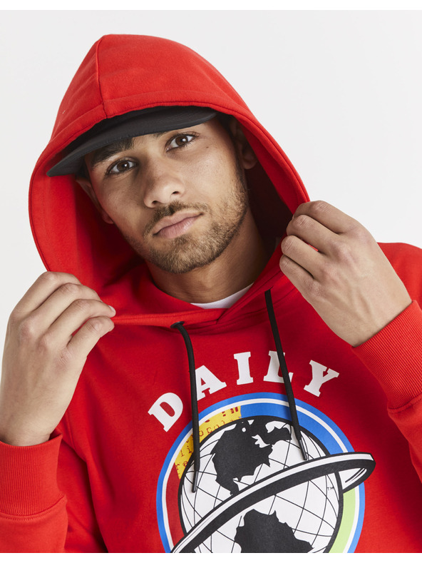 Celio Piros férfi nyomtatott melegítőfelső Celio Lvemansw