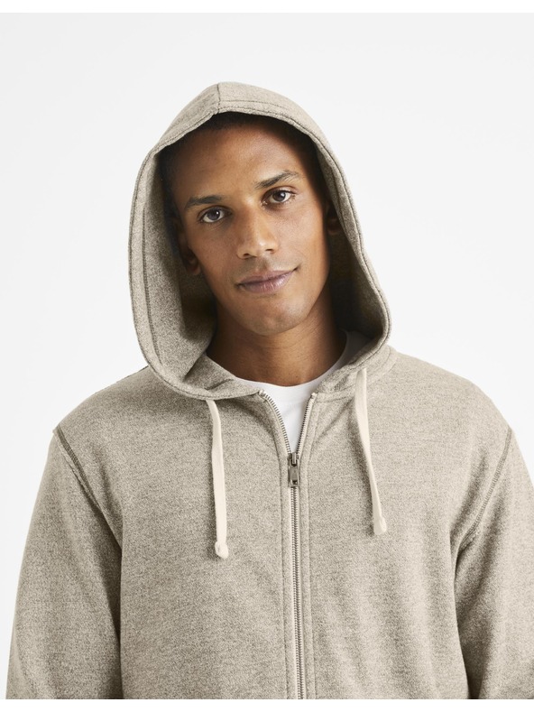 Celio Világosszürke alap pulóver Celio Vemoulino