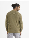 Celio Khaki színű alap pulóver Celio Vecold