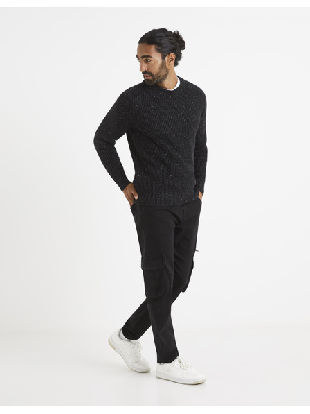 Celio Fekete férfi szürke pulóver Celio