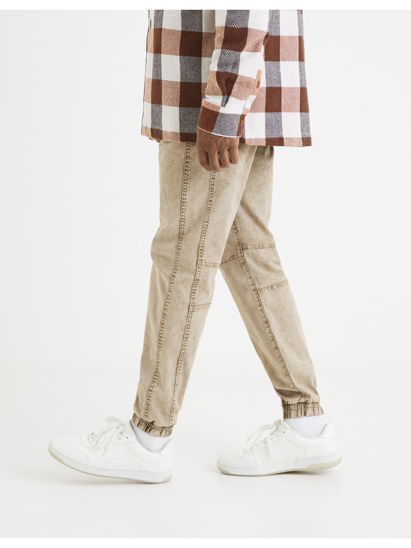 Celio Bézs férfi csíkos nadrág Celio