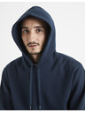 Celio Sötétkék férfi kapucnis Celio Vesix kapucnis pulóver