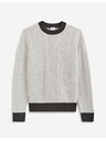 Celio Világosszürke férfi Celio mintás pulóver