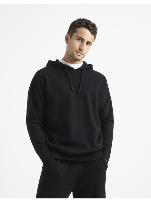 Celio Fekete Celio Vesweety férfi pulóver