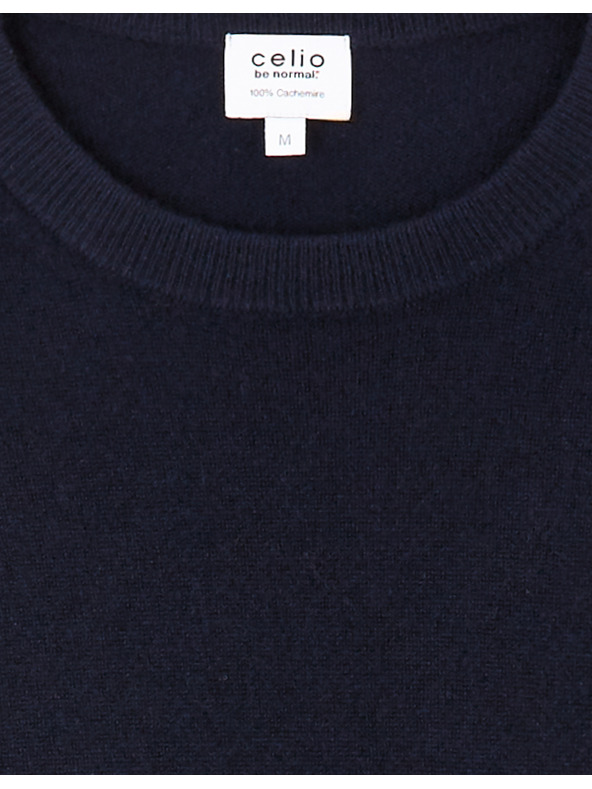 Celio Sötétkék férfi kasmír pulóver Celio Jecloud
