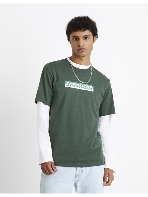 Celio Sötétzöld Celio Cefasto férfi póló